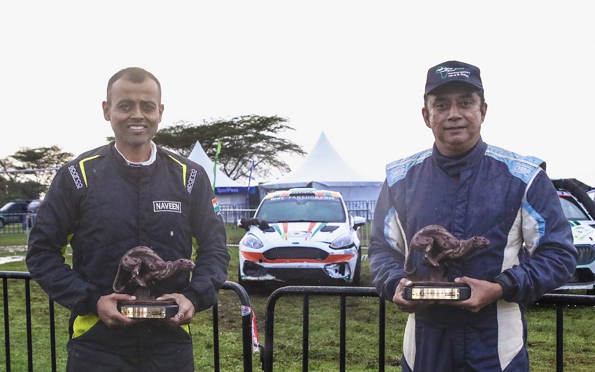 Indian duo Puligilla, Musa Sherif secure podium finish in WRC3 at Safari Rally Kenya