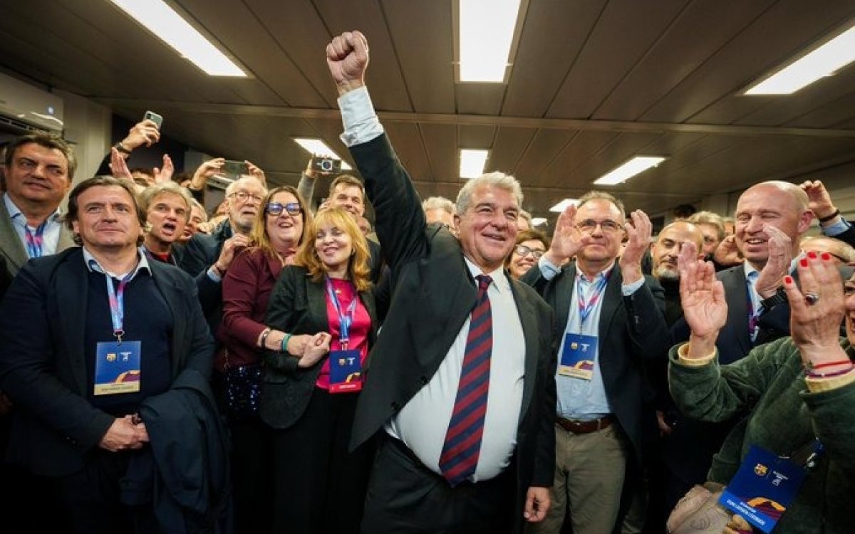 Joan Laporta re-elected as Barcelona President after landslide victory