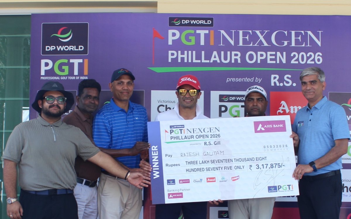 Rajesh Kumar prevails in three-way playoff to win PGTI Phillaur Open