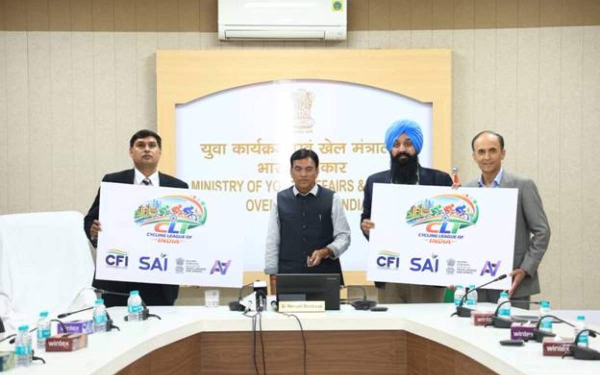 Sports Minister Mandaviya unveils logo of world’s first franchise-based cycling league