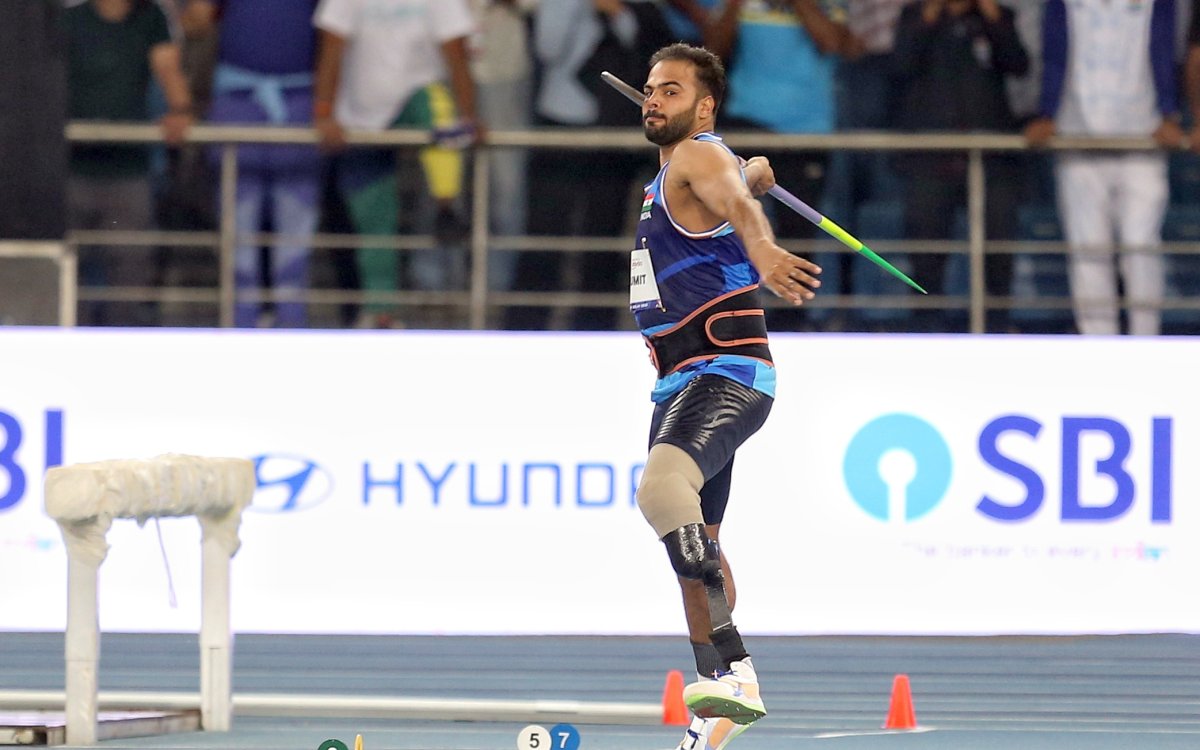 Sumit Antil throws 69.25m as India dominates Day 2 of New Delhi GP