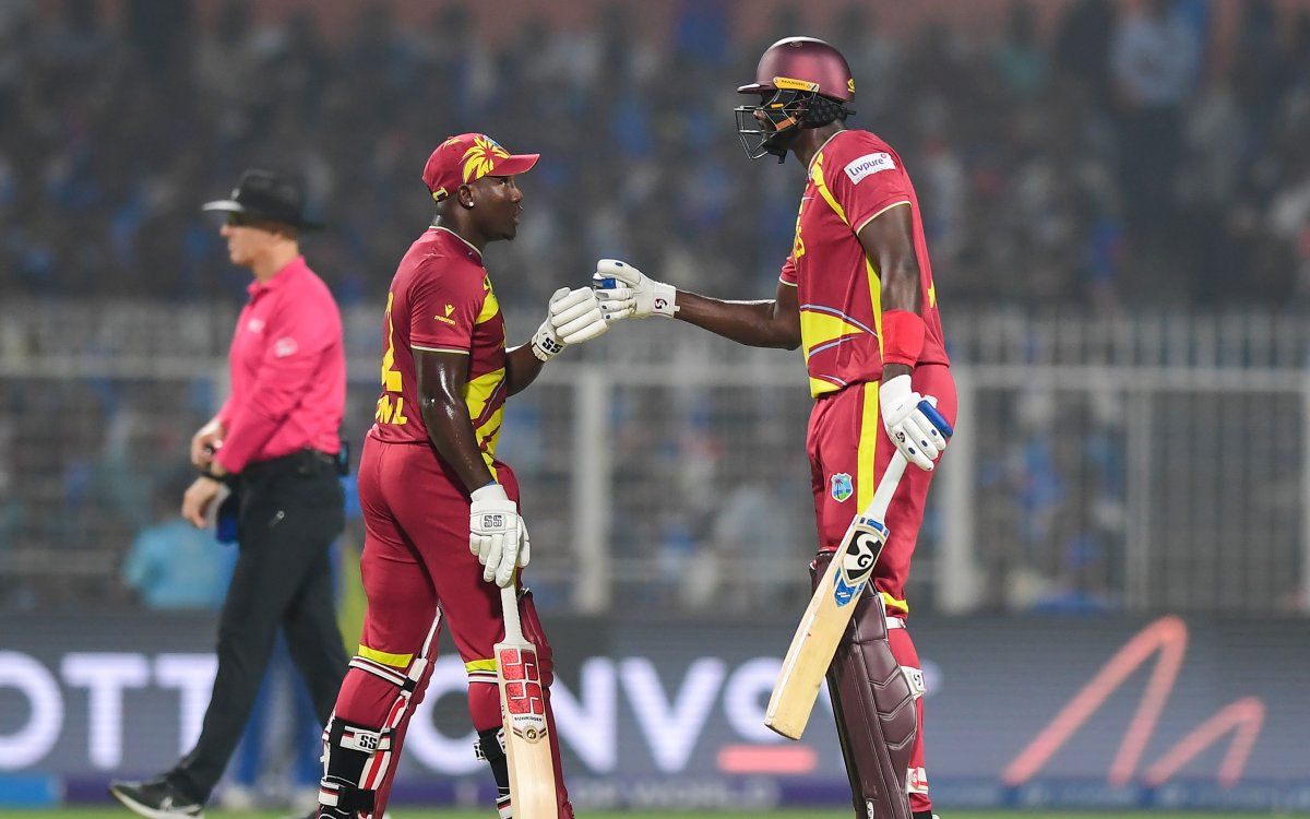 T20 WC: Chase, Holder, Powell power Windies to 195/4 against India in crucial Super 8s clash