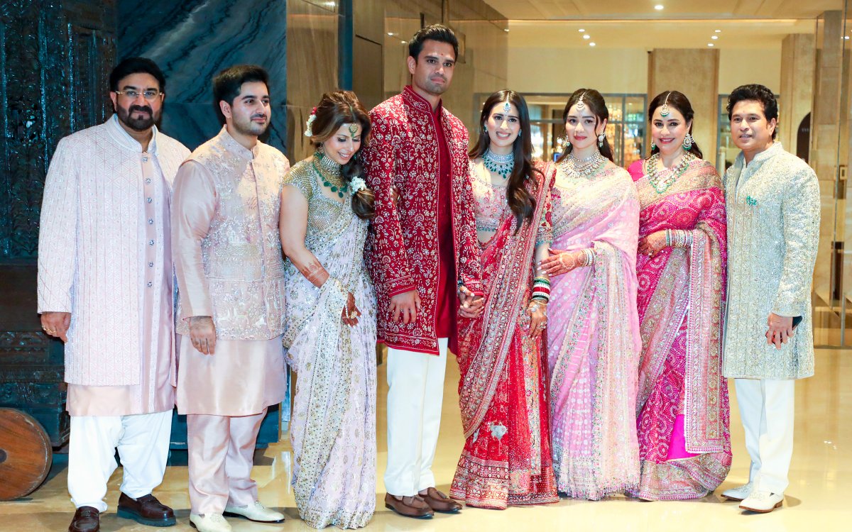 ‘Your presence and wishes made it unforgettable,’ says Sachin Tendulkar after Arjun–Saaniya's weddin