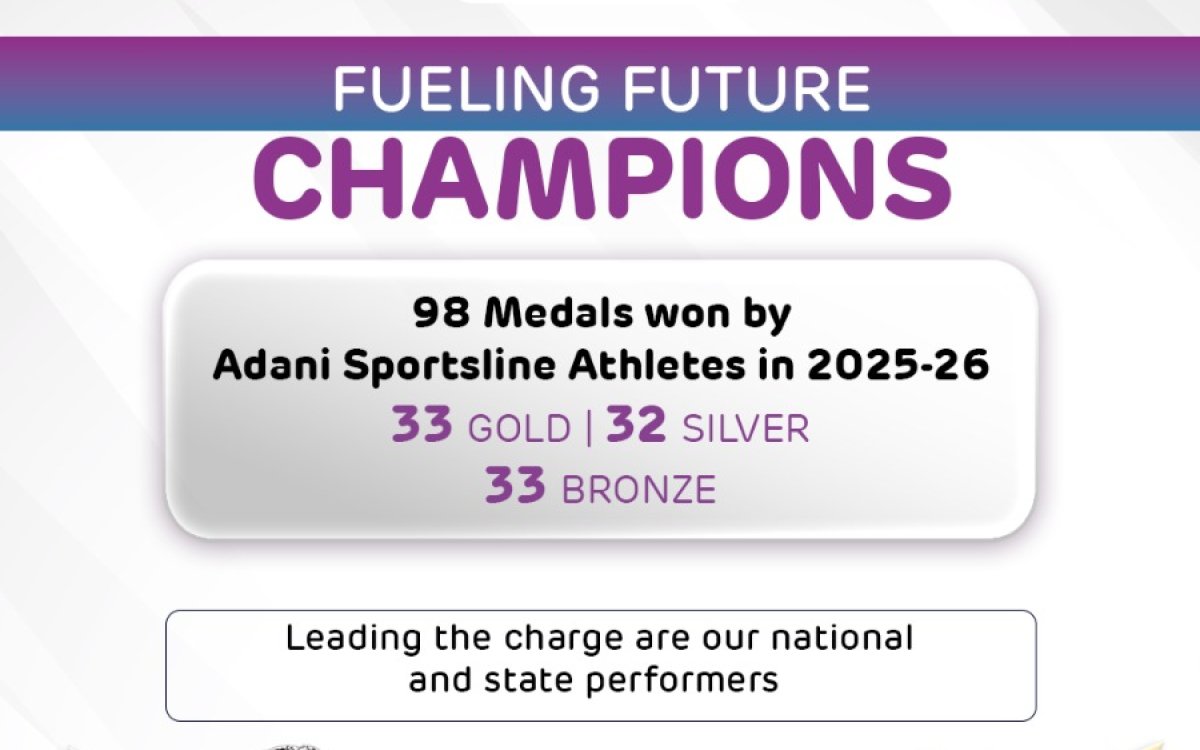 Adani Sportsline Academy athletes win 98 medals across disciplines in the 2025–26 season