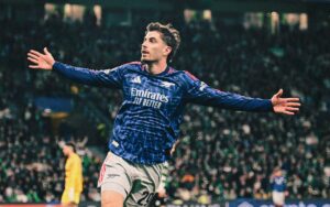 Champions League: Havertz's late winner helps Arsenal edge Sporting in QF first leg