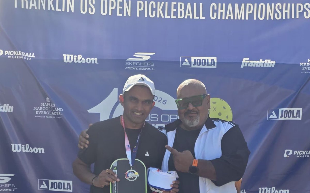 Dhiren Patel and Arjun Singh dominate, add two more golds for India at the US Open Pickleball Champi