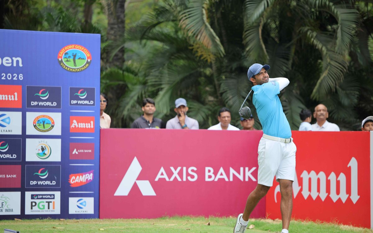 Golf: Dhruv Sheoran leads by one stroke on Day One of Andhra Open Championship 2026