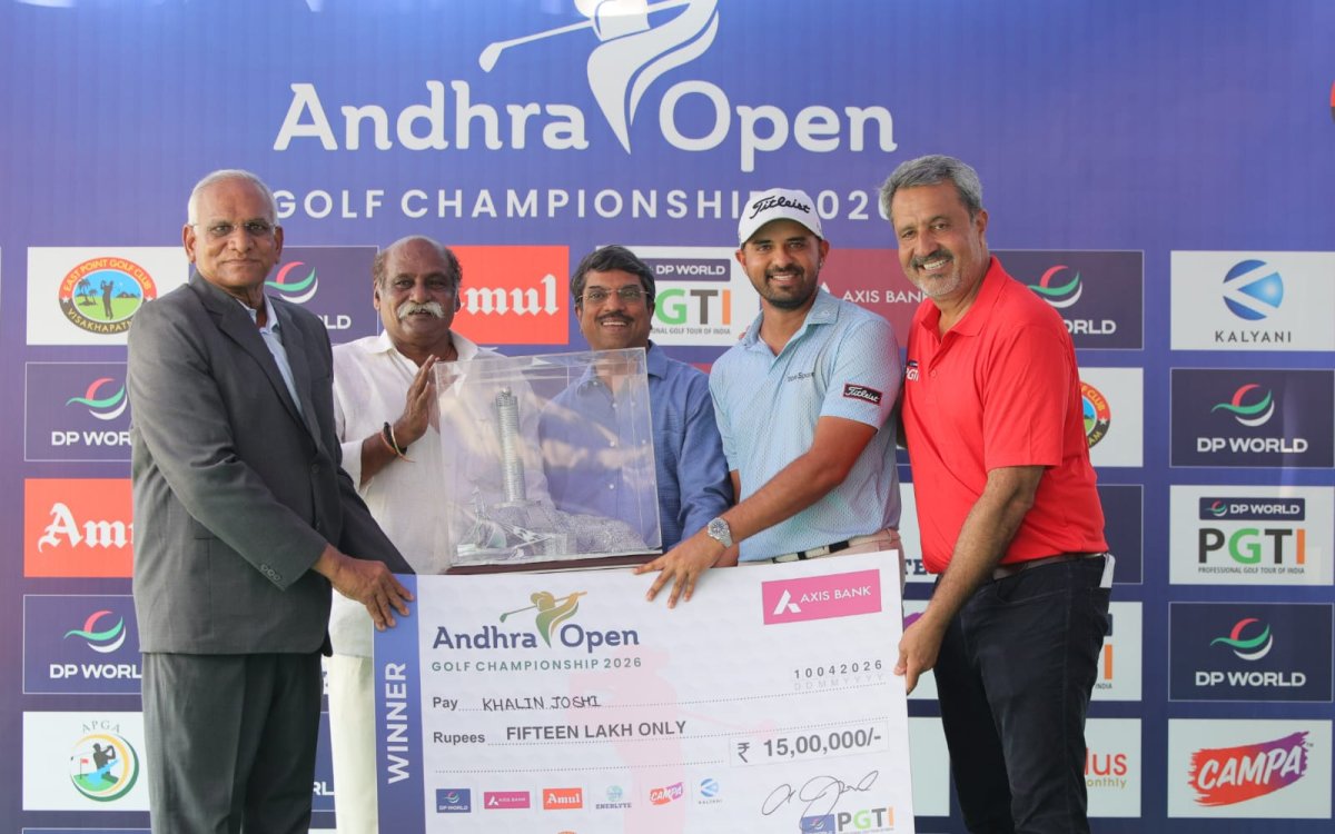 Golf: Khalin Joshi ends title drought with Andhra Open win