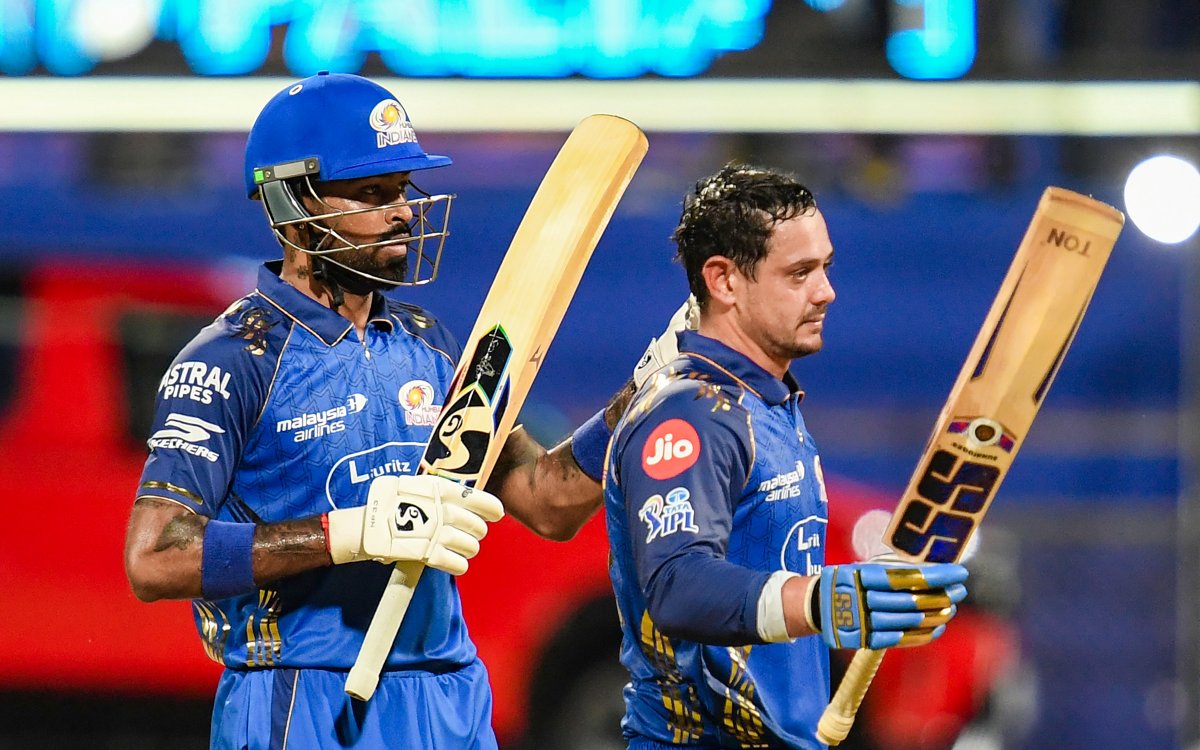 IPL 2026: De Kock's unbeaten 112 helps Mumbai Indians post 195/6 against PBKS