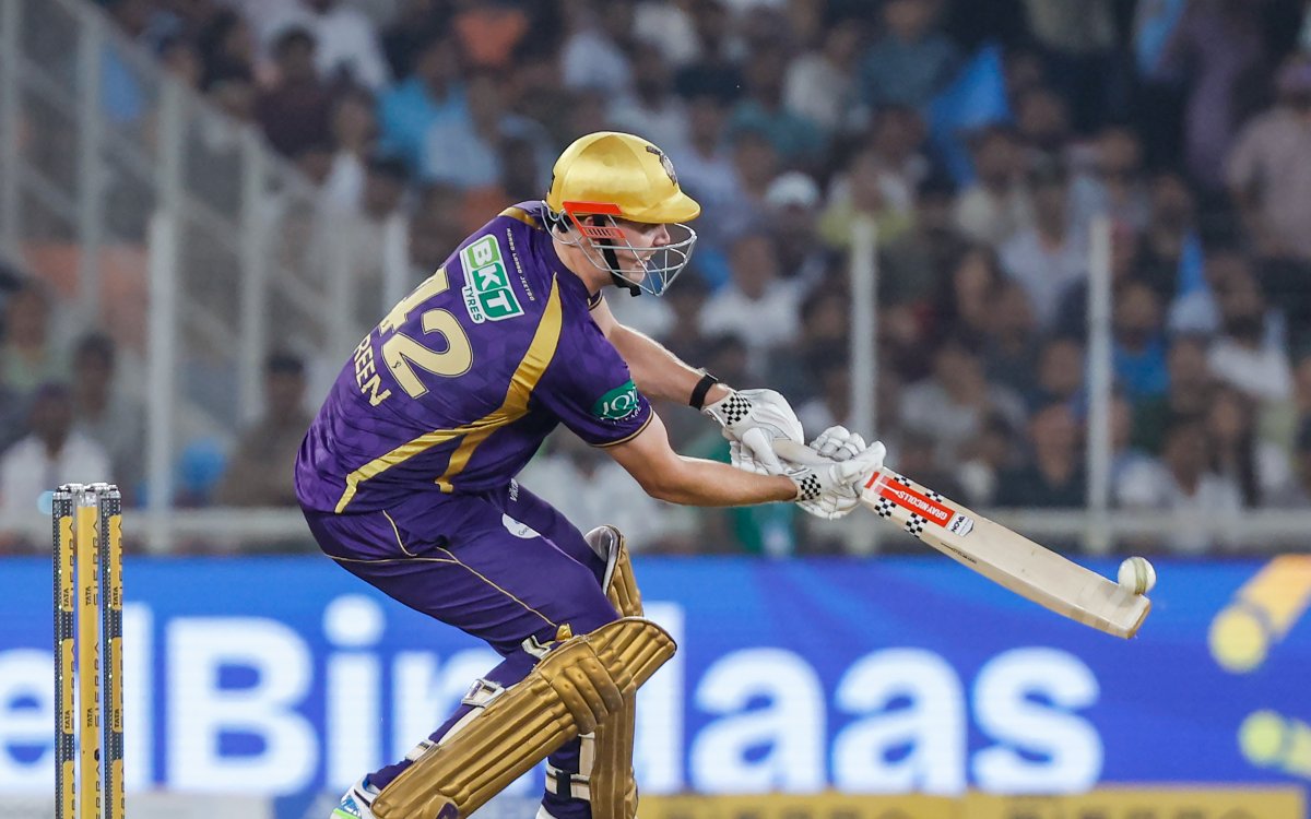 IPL 2026: Green smashes 79 as KKR post 180 against GT, Rabada picks three-fer