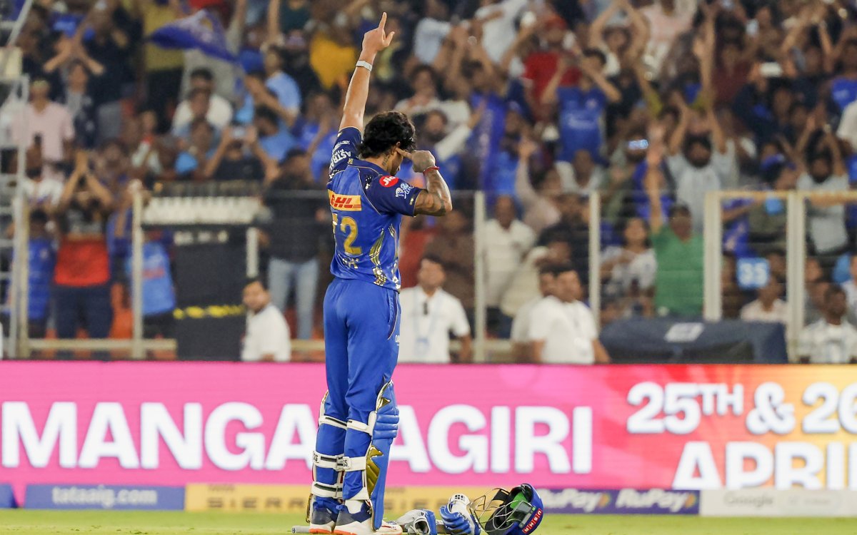 IPL 2026: Tilak Varma's century guides Mumbai Indians to 199/5 against Gujarat Titans