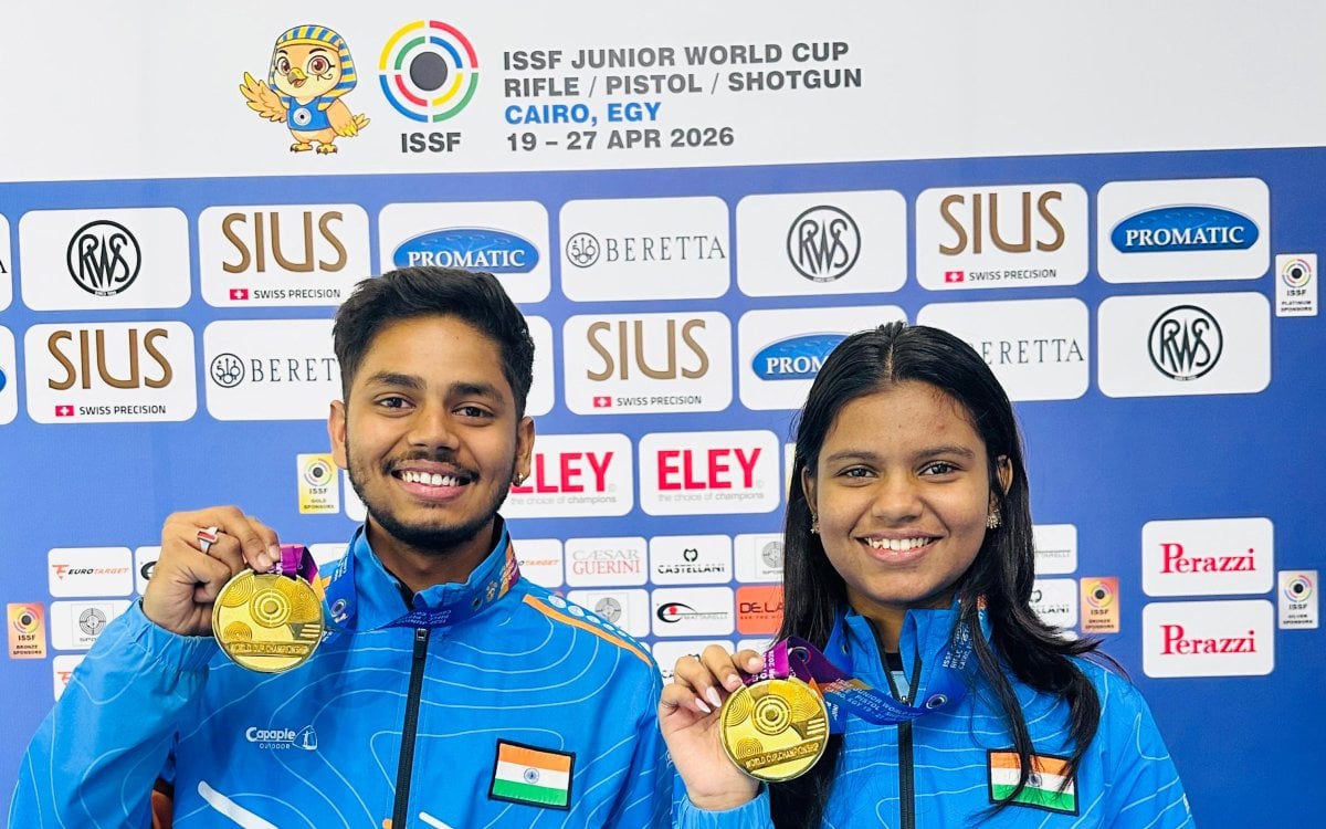 ISSF Jr World Cup: Shambhavi, Divyanshu clinch mixed team air rifle gold with junior world record sc