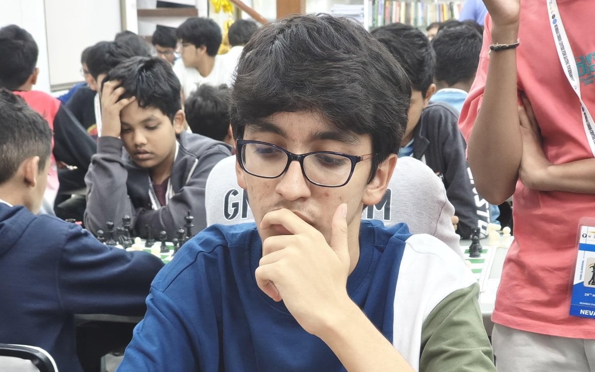 Mhasane takes sole lead; title race heads into final round of All India Chess Masters