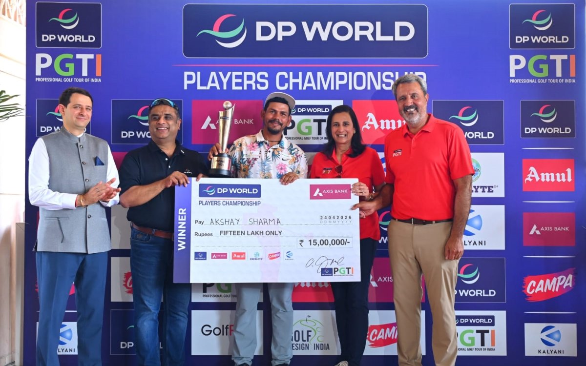 PGTI Tour: Akshay Sharma fires 64 to end five-year title drought at Players Championship