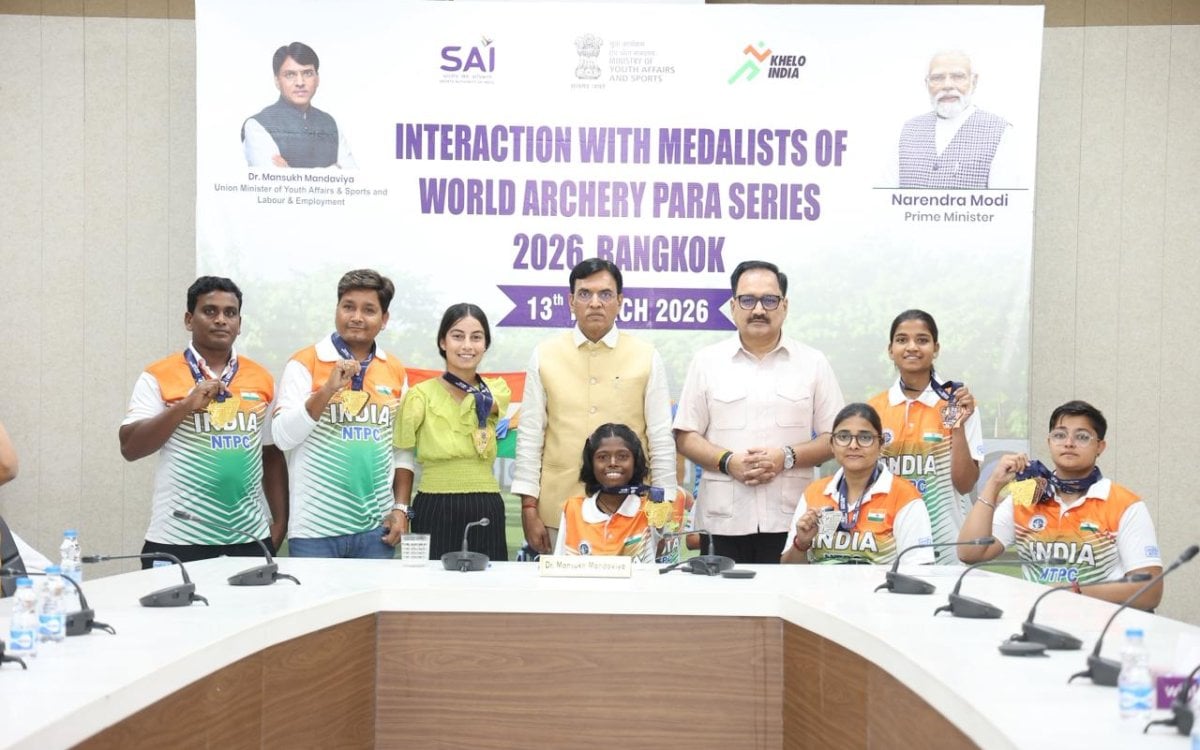 Union Sports Minister felicitates Indian contingent for stellar performance at Bangkok 2026 World Ar