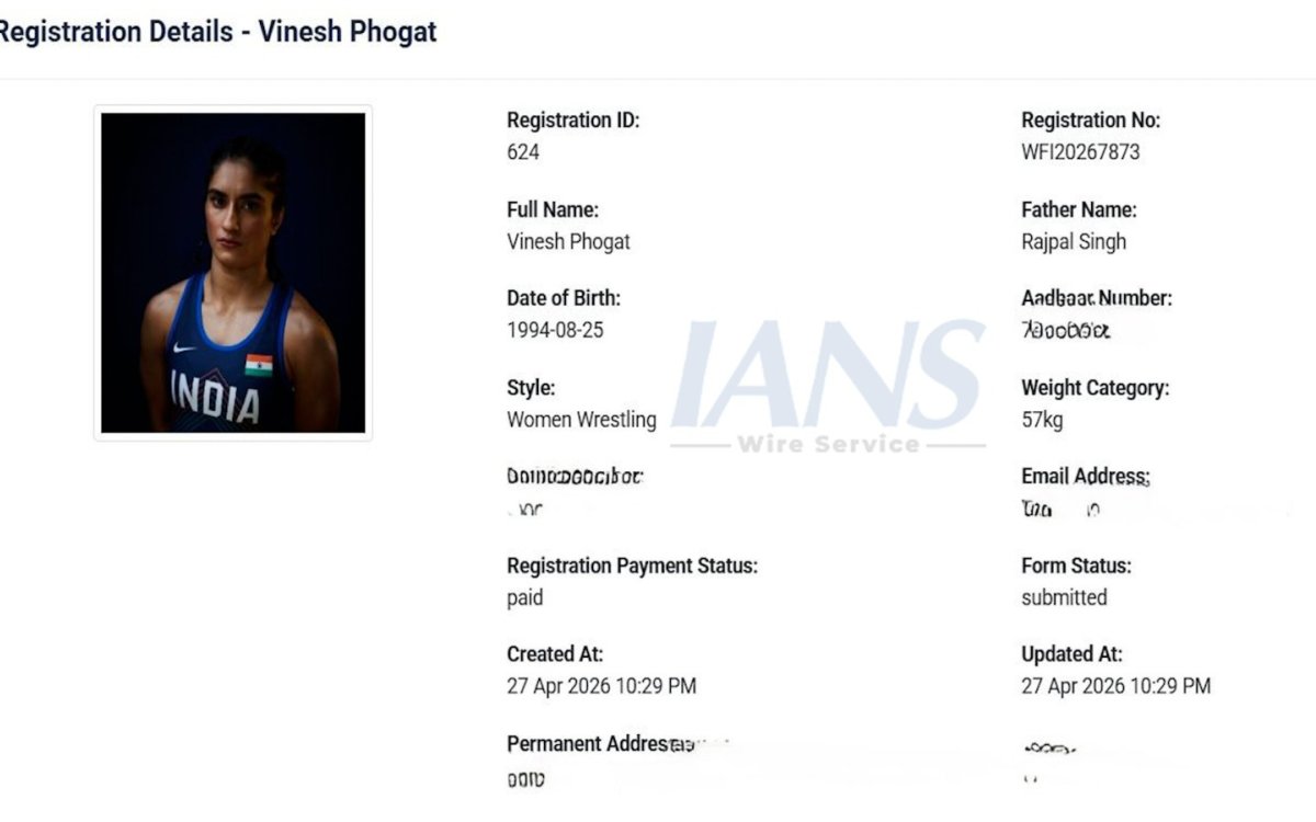 Vinesh's registration has already been completed, Why is she creating unnecessary ruckus?: WFI chief