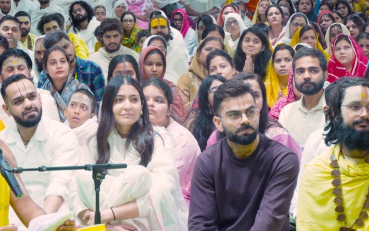 Virat, Anushka visit Premanand Maharaj’s Keli Kunj Ashram in Vrindavan