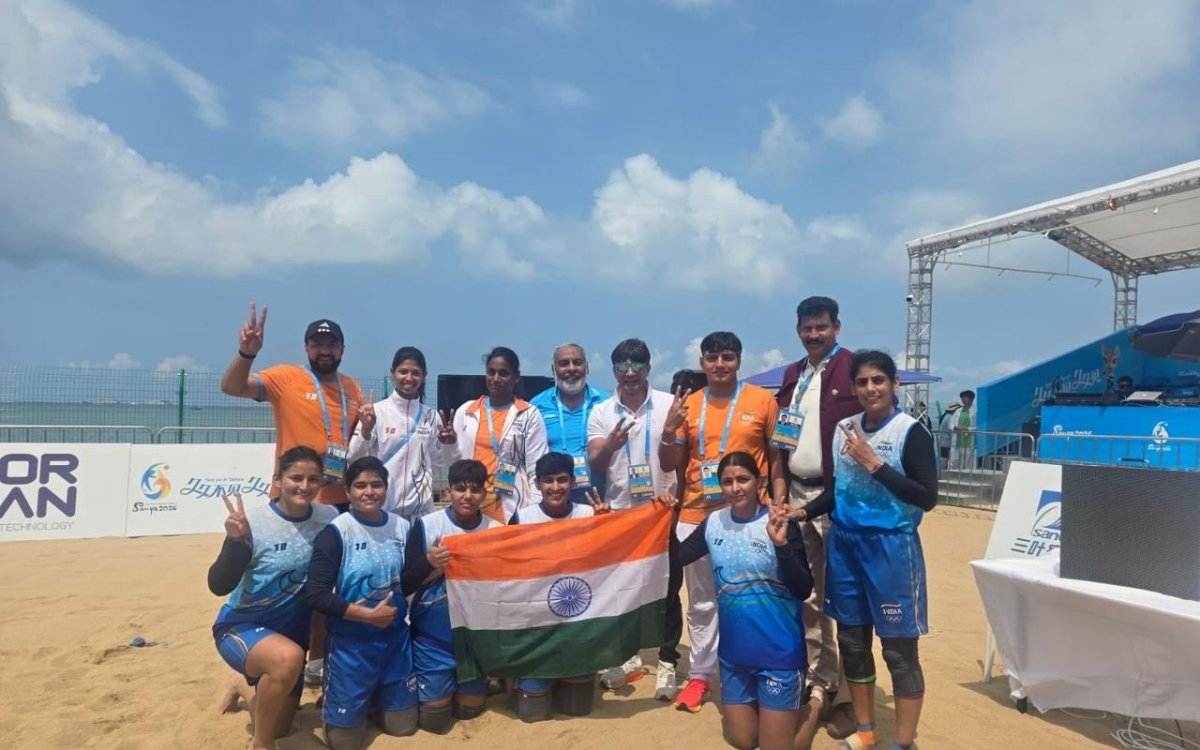 Women's Kabaddi team bags gold at Asian Beach Games in China, men's team in final