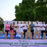 Agricultural stakeholders spread message of fitness on 72nd edition of Fit India Sundays on Cycle