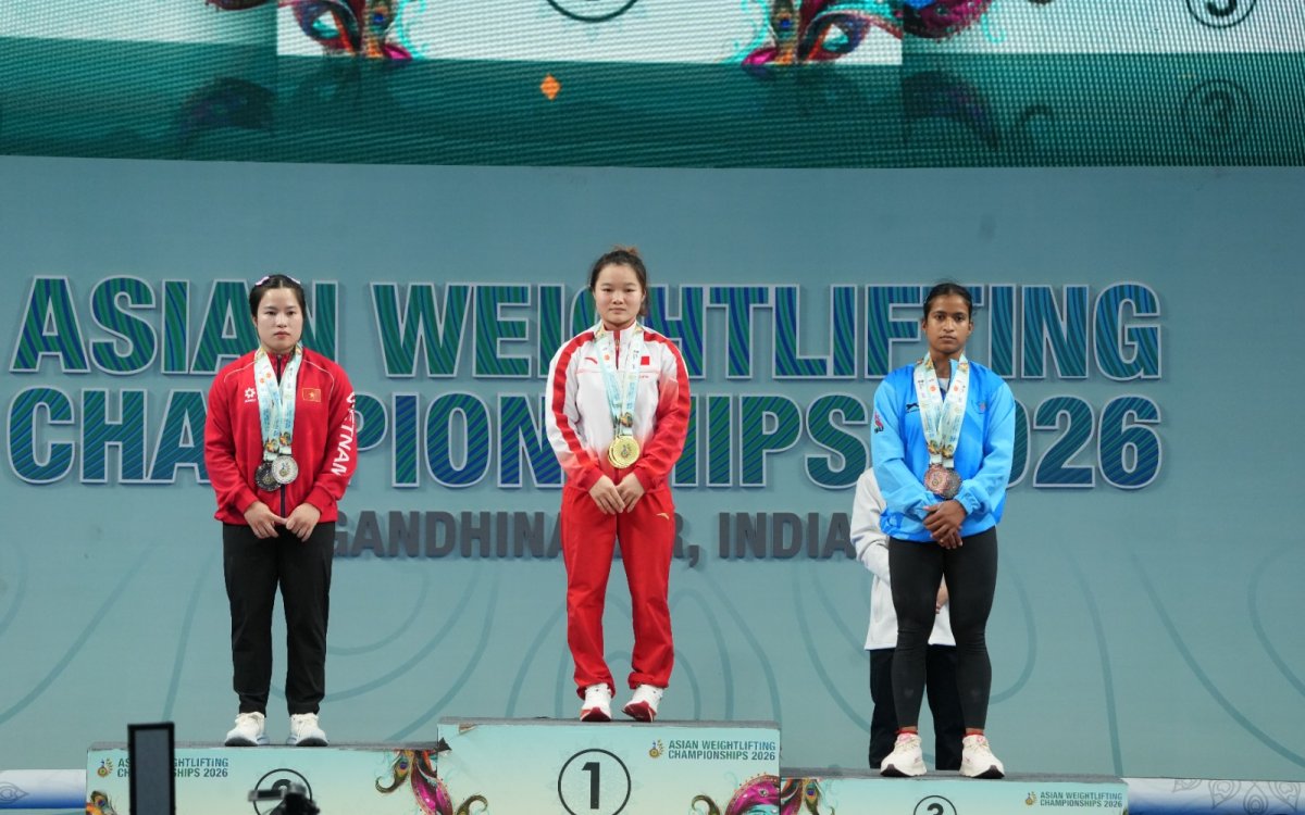 Asian Weightlifting Championships: Gyaneshwari Yadav wins silver, bronze in 53kg category
