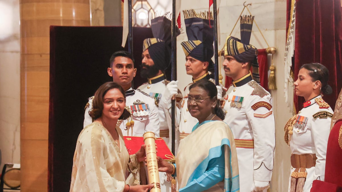 Harmanpreet Kaur conferred Padma Shri by Prez Murmu