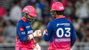 IPL 2026: Sooryavanshi’s 96, Jadeja and Ferreira's knocks carry RR to 214/6 against GT