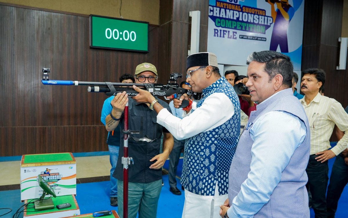 MP Sports Minister pledges talent hunt and Shooting League of India