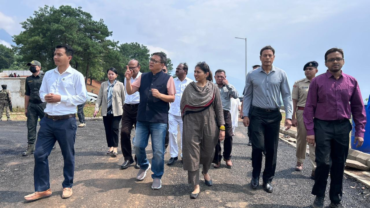 Raksha Khadse reviews progress of National Sports University Campus, interacts with athletes in Imph