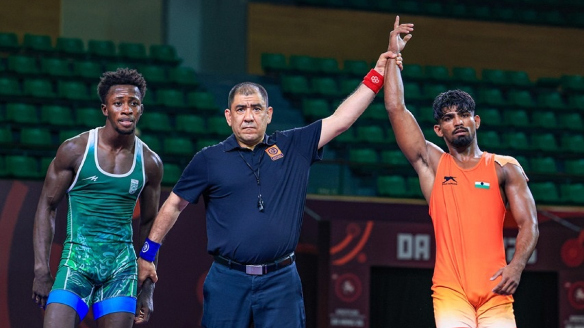 U23 Asian Wrestling C’ships: Sagar, Suraj through to finals on first day