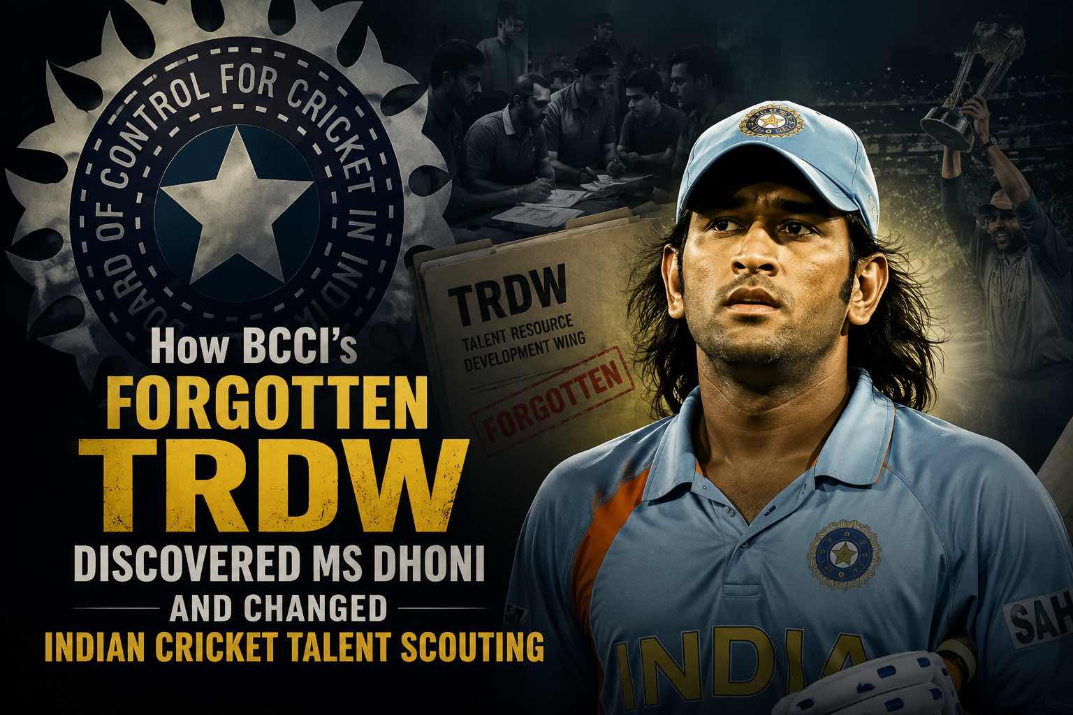 BCCI TRDW MS Dhoni