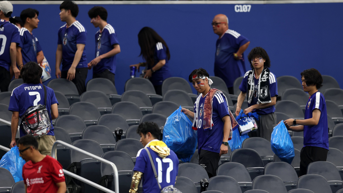 Class is permanent: Impeccable Japanese fans praised for tidying up Dallas Stadium after FIFA WC thr
