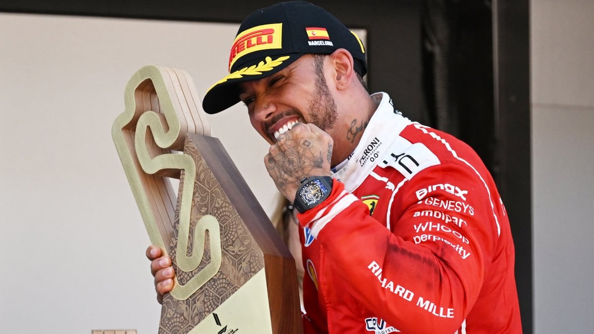 Formula 1: Hamilton grabs first Ferrari victory as Antonelli retires at Barcelona GP