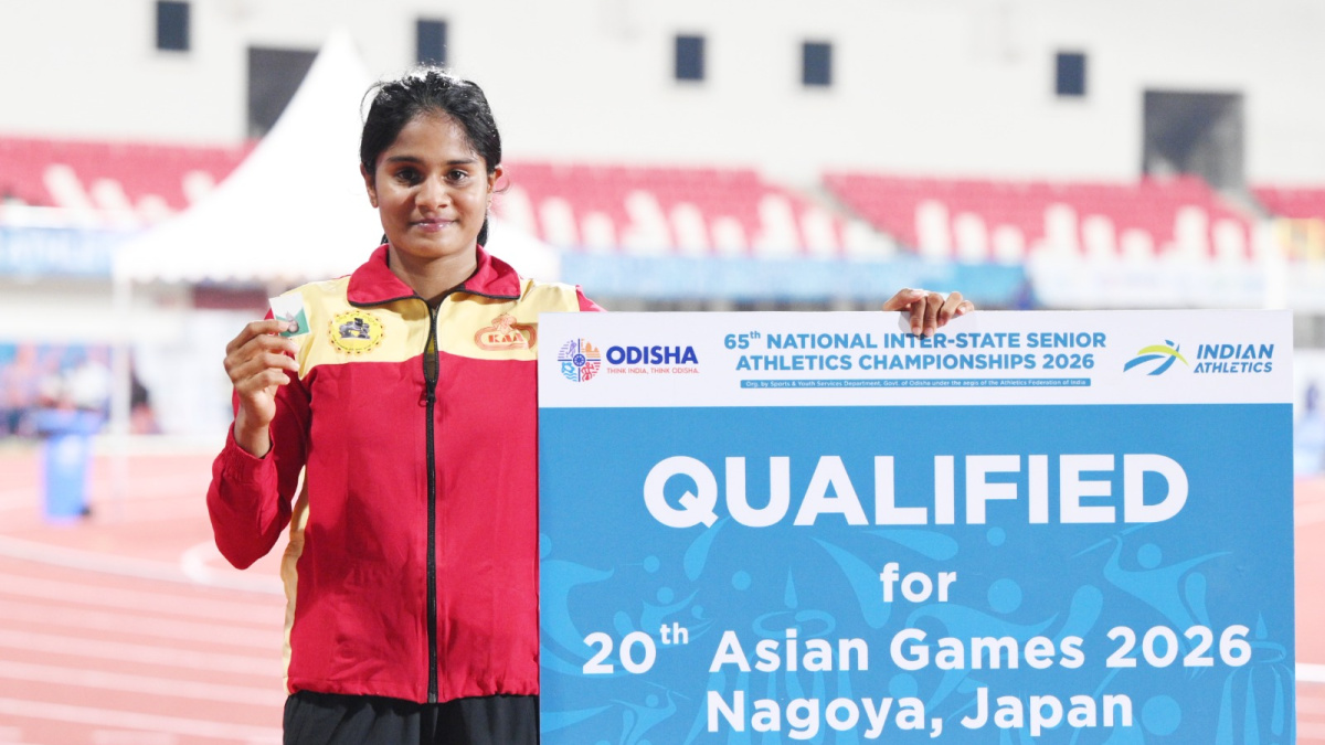 Inter-State Athletics: Karnataka’s pole vaulter Sindhushree enters her name in record books (Ld)