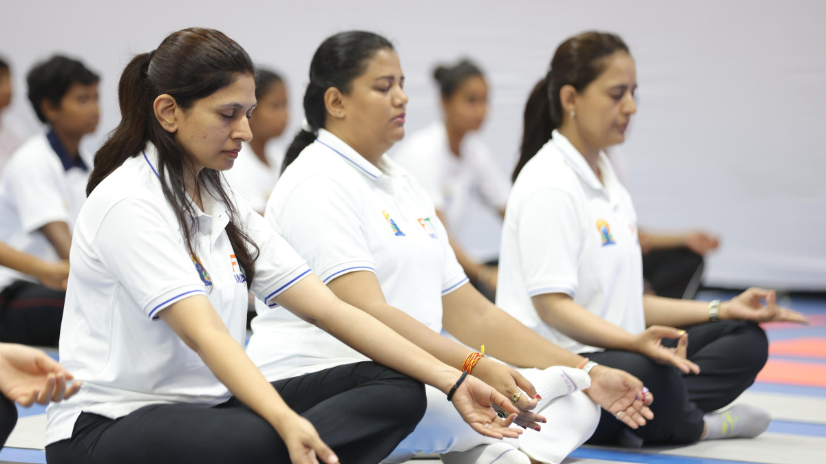 MoS Raksha Khadse attends International Day of Yoga celebrations at SAI Mumbai