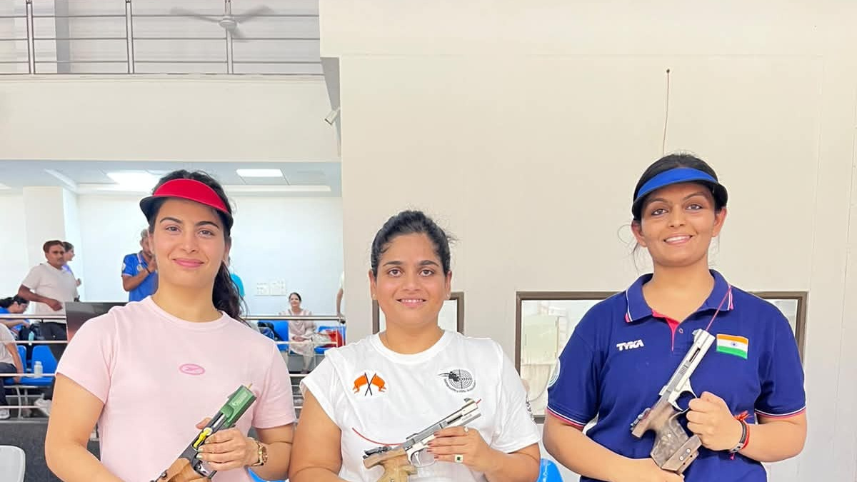 Rahi Sarnobat claims top spot, Manu Bhaker second in women’s 25m pistol T4 finals