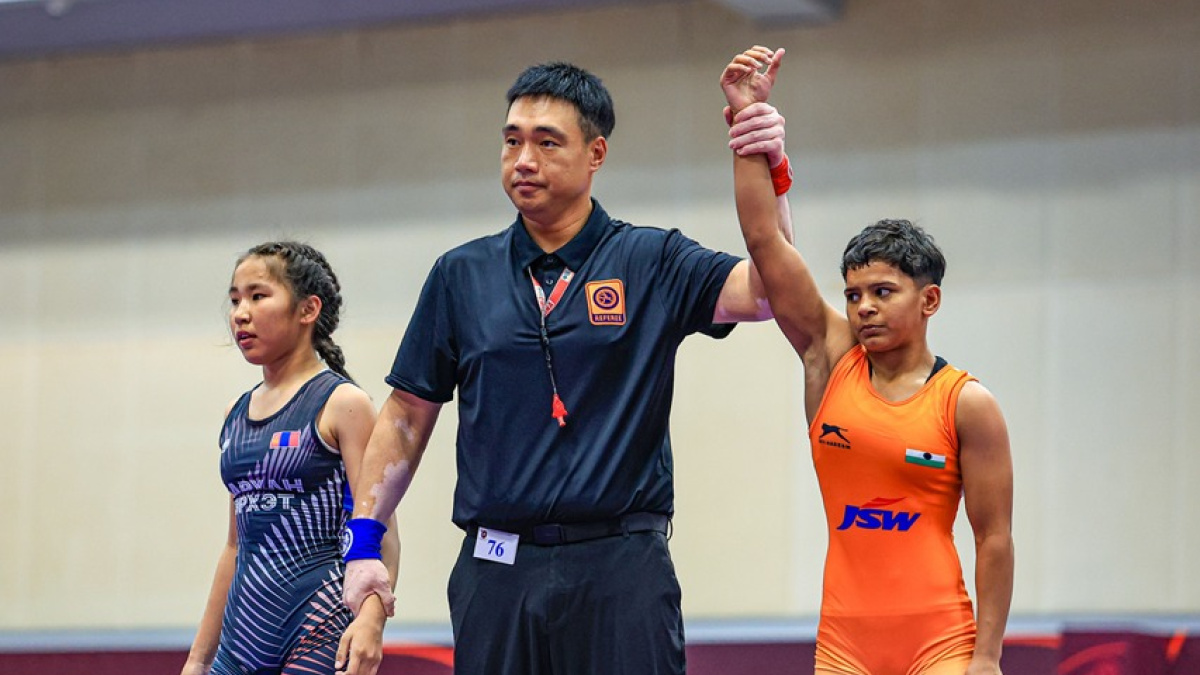 Three gold medals for women wrestlers as India dominates day 2 of U15 Asian Championships