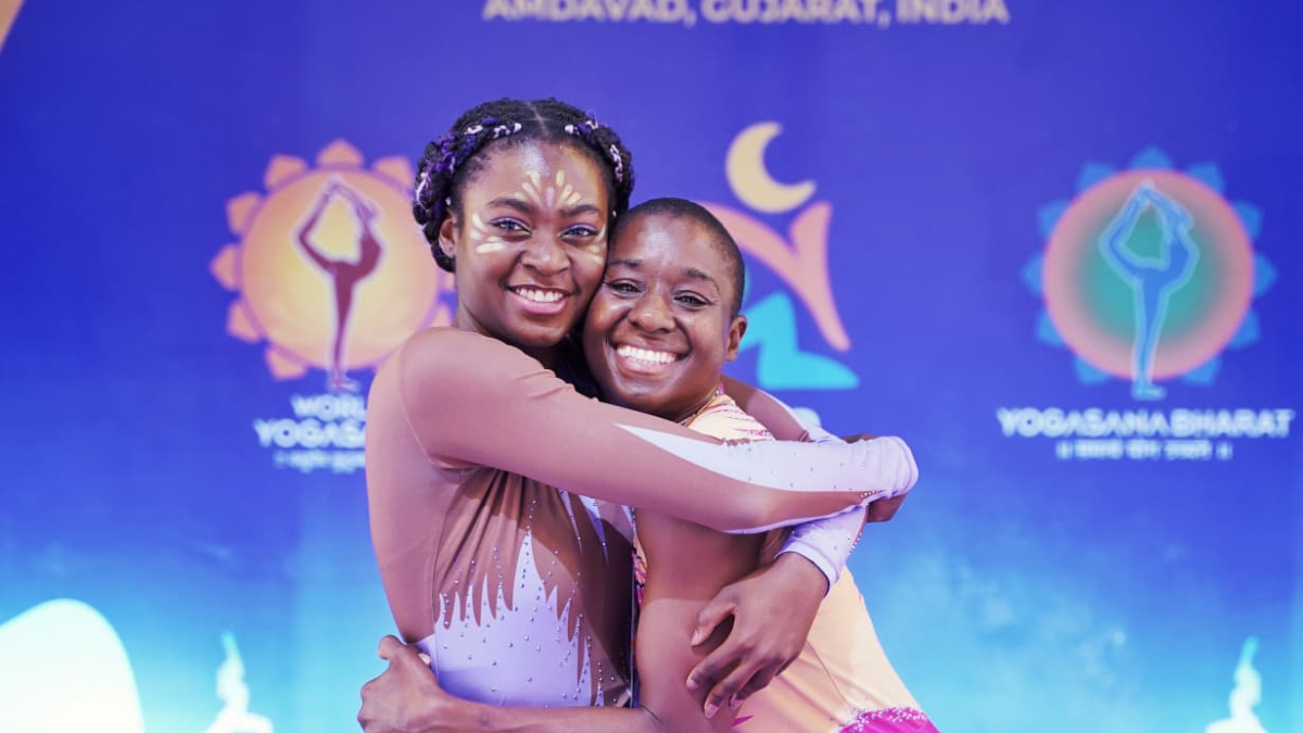 USA’s mother-daughter duo Kemi and Kimani Blake reveal India bond after winning World Yogasana medal