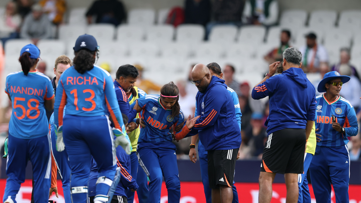 Women’s T20 WC: Shreyanka Patil stretchered off after twisting her right ankle in Leeds