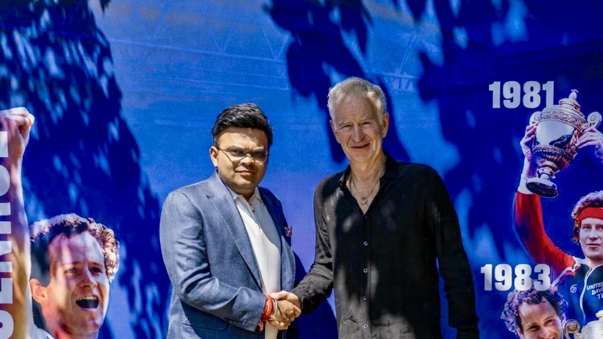 A privilege to meet tennis legend: Jay Shah meets John McEnroe at Wimbledon final