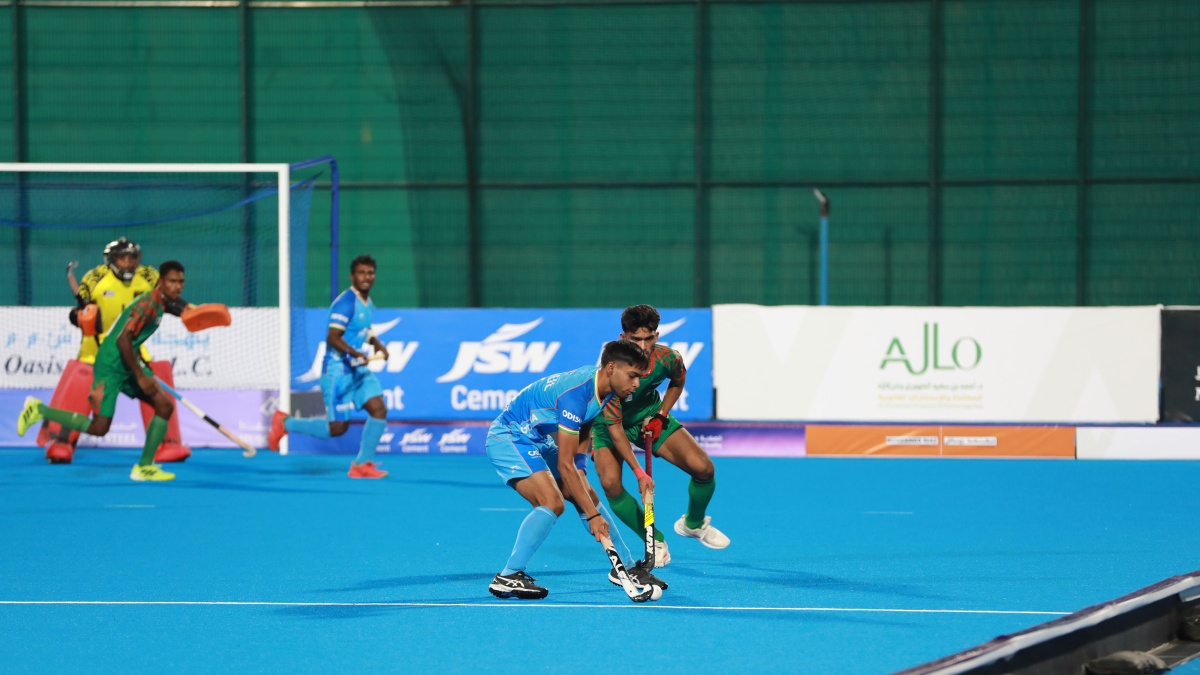 Dominant wins for Indian mens and womens teams on opening day of Youth Hockey5s Asian Cship