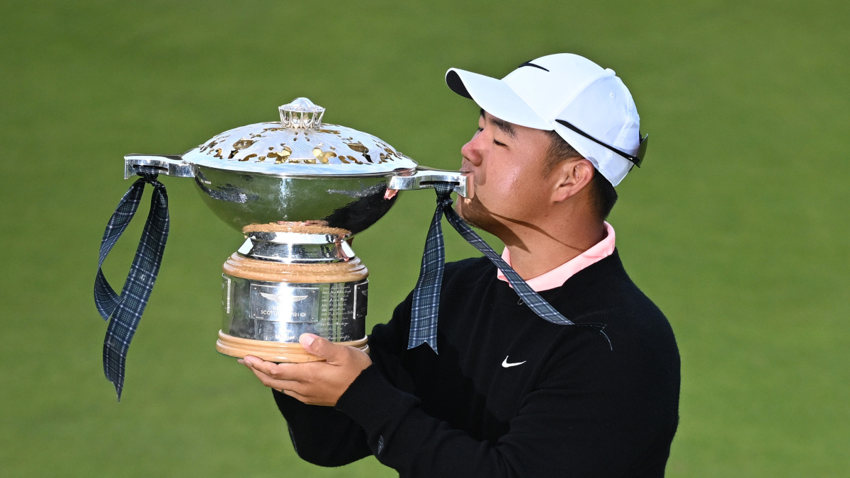 Golf: Tom Kim wins Scottish Open to clinch Rolex Series title