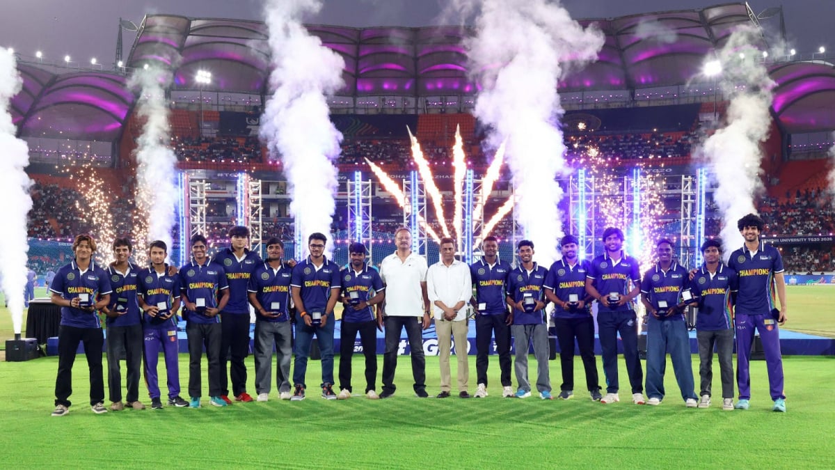 Hyderabads Vinoo Mankad champions felicitated  during TG20 closing ceremony