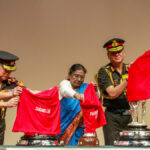 President Droupadi Murmu unveils trophies of Durand Cup tournament 2026