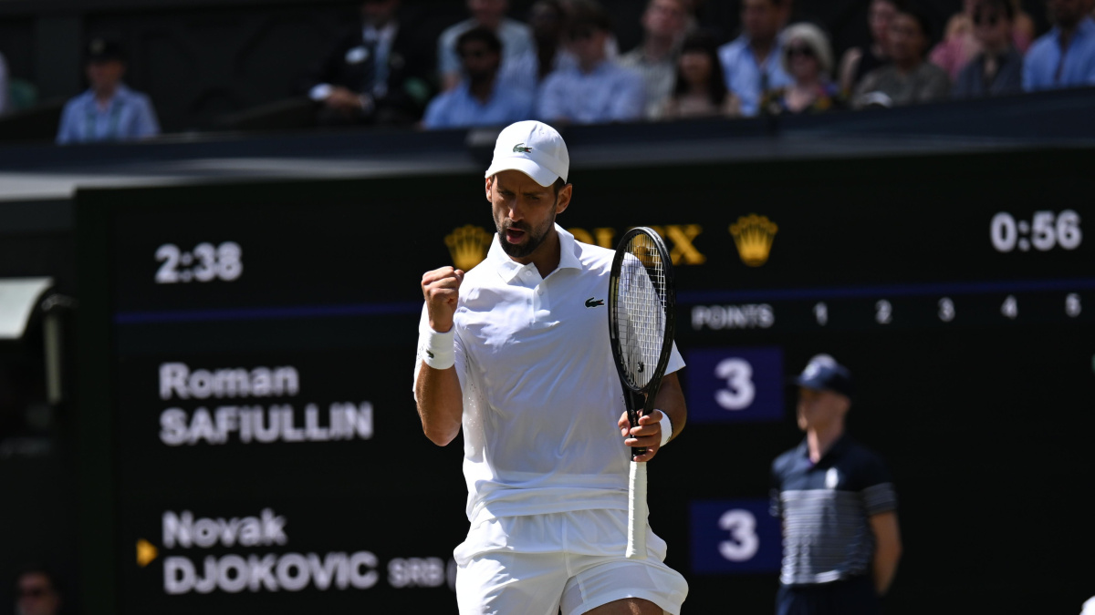 Wimbledon: Djokovic breaks Federer’s  wins record with gritty victory over Safiullin