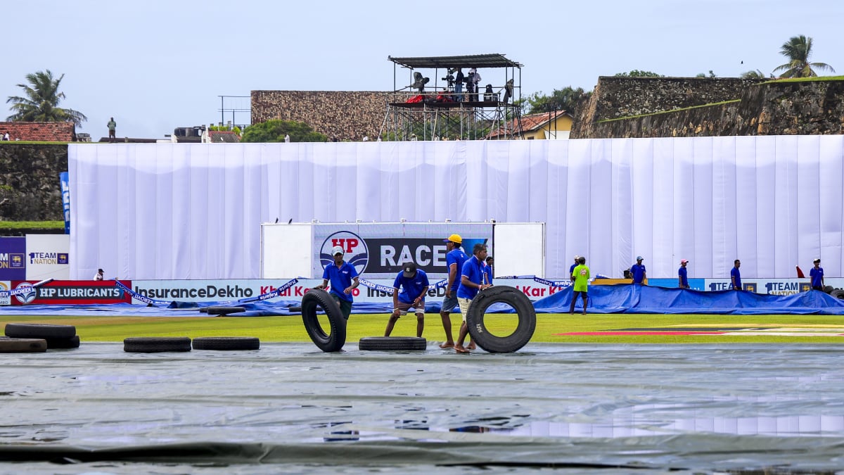 1st Test: Rain delays start of second session on day two in Galle