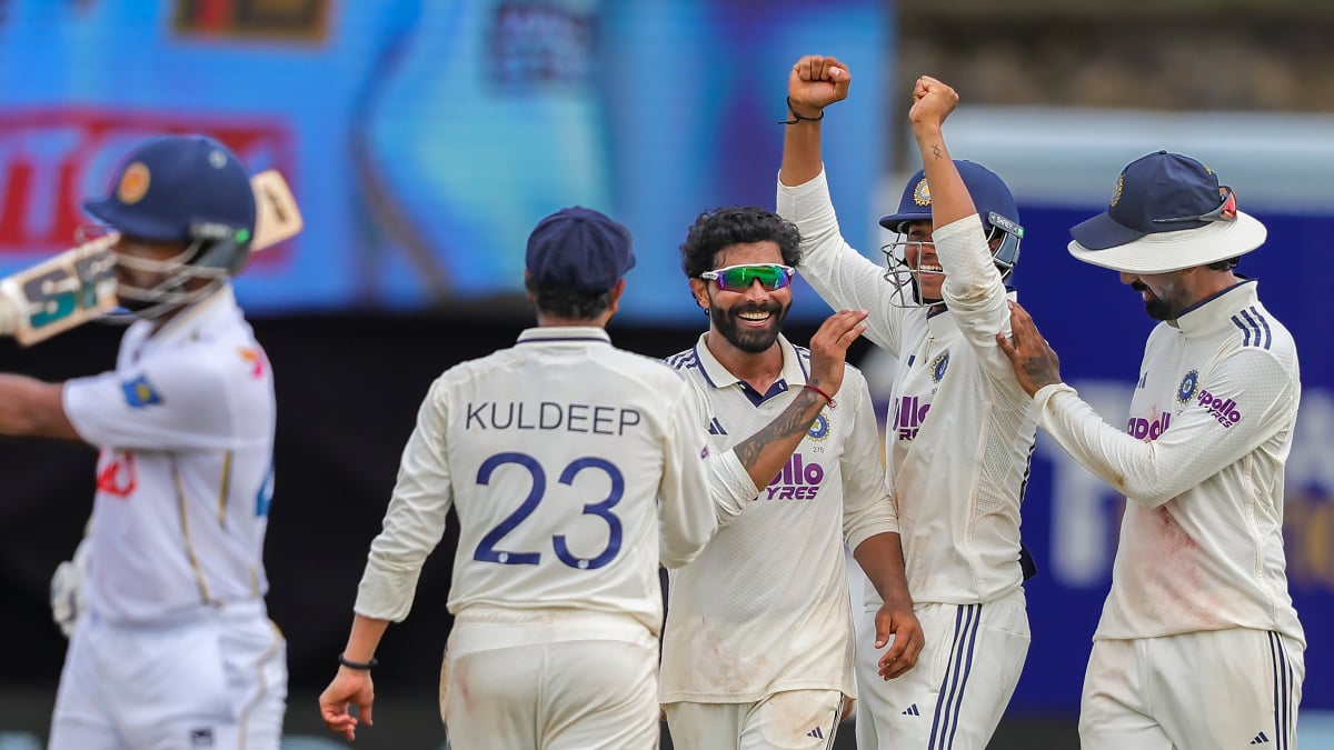 1st Test: Suthar, Jadeja star as India bowl out SL for 284, take 178-run lead despite Dinusha’s ton