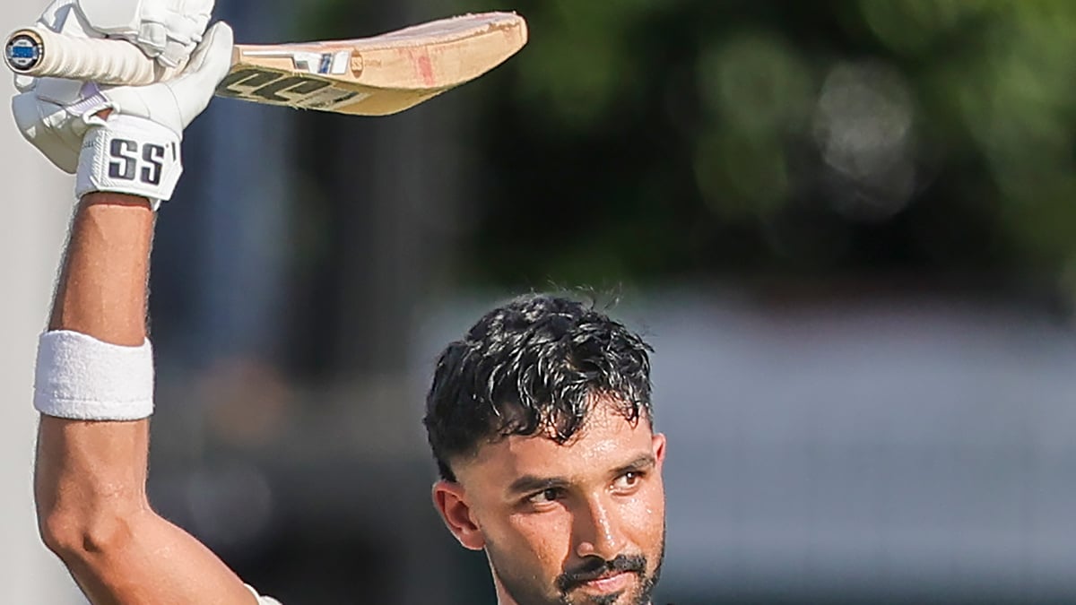 2nd Test: Padikkal hits 117 as India reach 300/5 against Sri Lanka despite Fernando’s three-for
