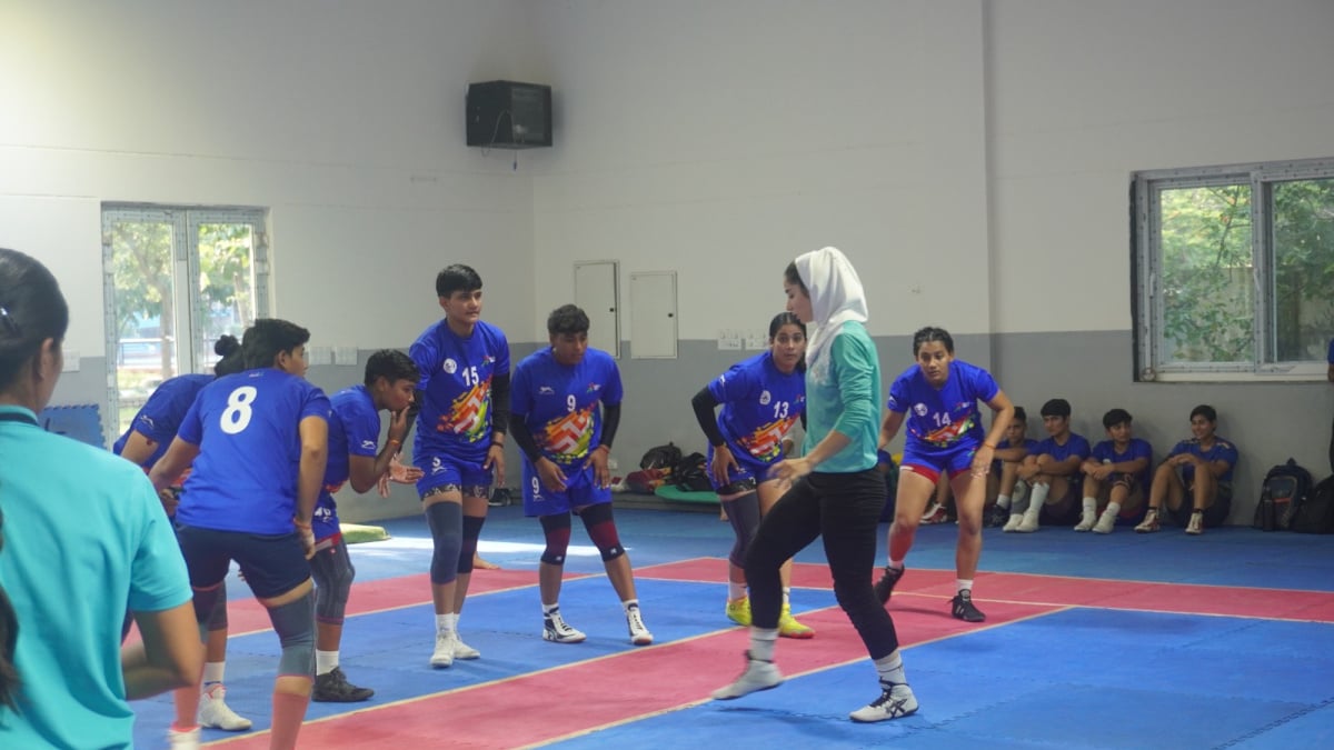 India, Iran womens kabaddi team trains together at SAI Sonepet ahead of Asiad