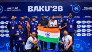 Sitender defends U17 wrestling world title as India sign off with 13 medals in Baku
