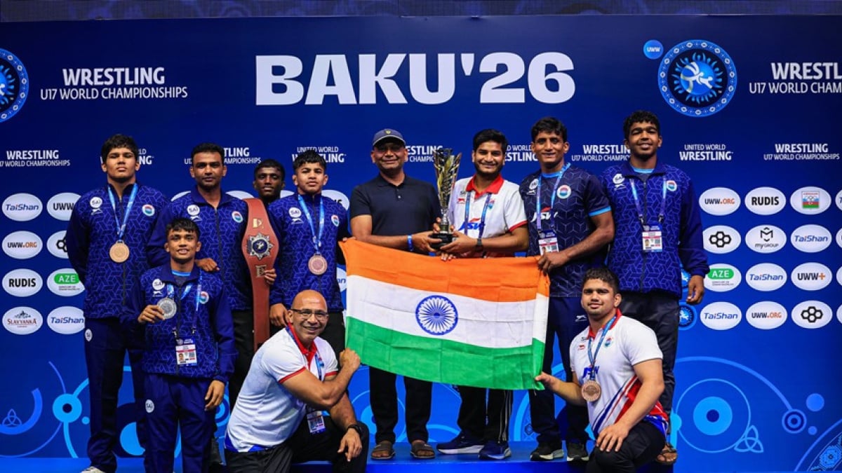 Sitender defends U17 wrestling world title as India sign off with 13 medals in Baku